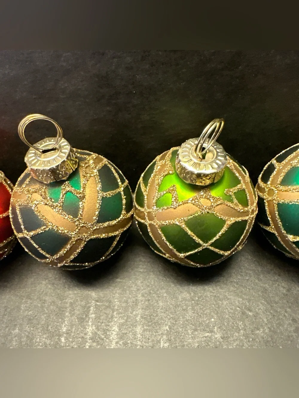 Vintage Target Christmas Ornament Name Card Holders Set of 6 Holiday Table Decor